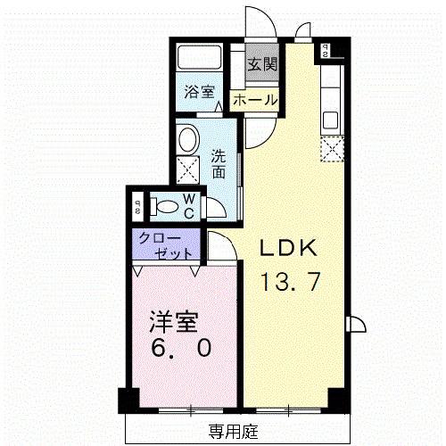 ヴィラ・リーブズＡ（101） 間取り図画像