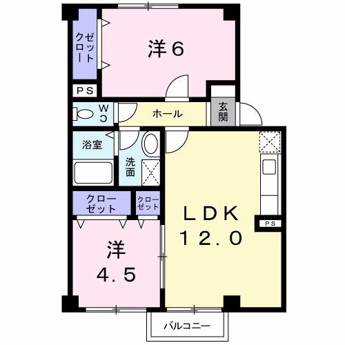 パティオ沙羅（102） 間取り図画像