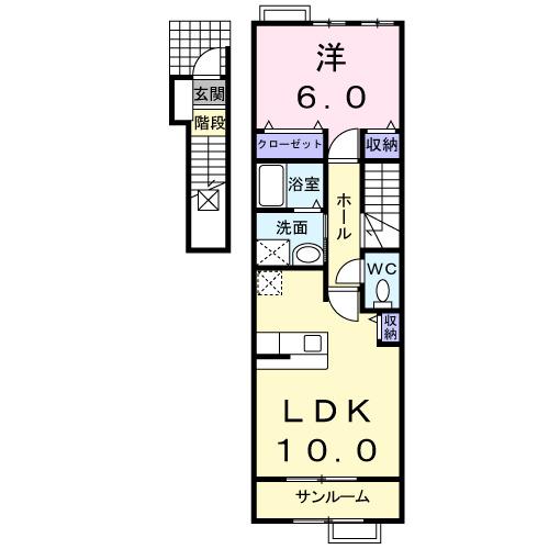 メゾン・ヌーベル　Ａ（203） 間取り図画像
