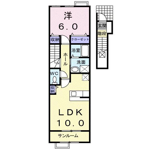メゾン北冠（202） 間取り図画像
