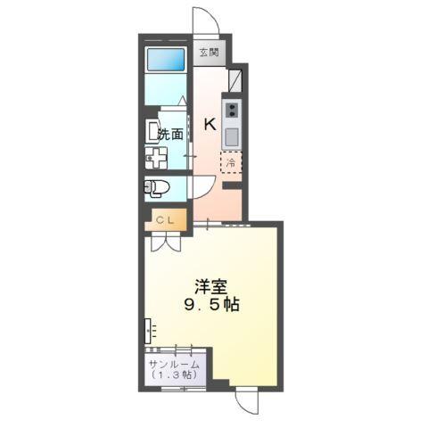 メゾン　リ・イルⅡ 間取り図画像