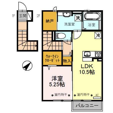 メゾン　ル　ヴェール（202） 間取り図画像