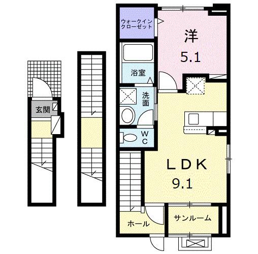 ラ・ルミエール（301） 間取り図画像