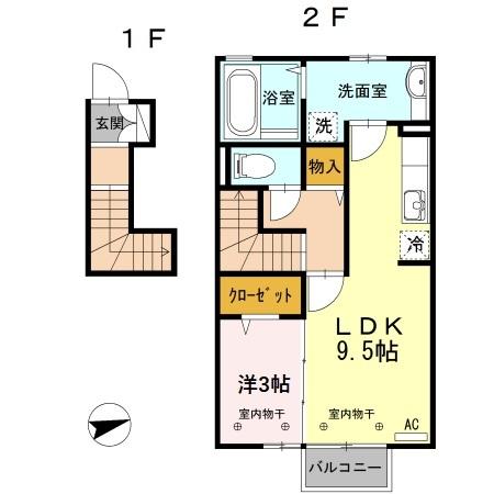 Center　Link（208） 間取り図画像