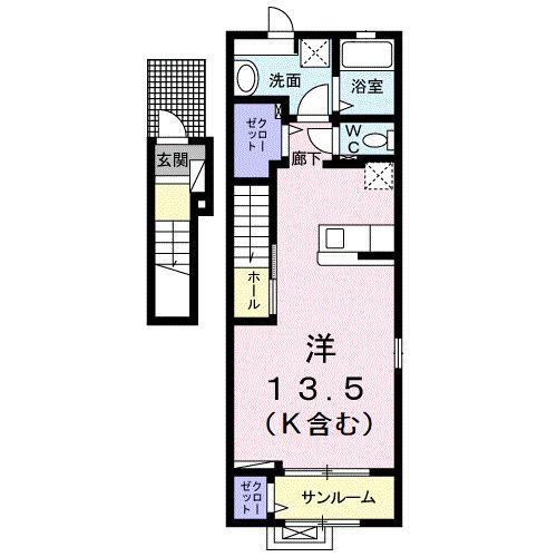 アザレアＥａｓｔ（201） 間取り図画像