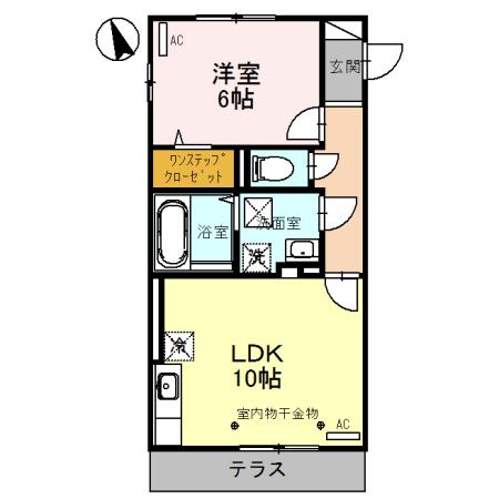 Ｃｏｃｏ上米島（110） 間取り図画像