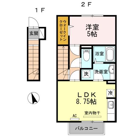 ラ ヴェリータ（205） 間取り図画像