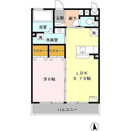 ルナリエＫ（202） 間取り図画像