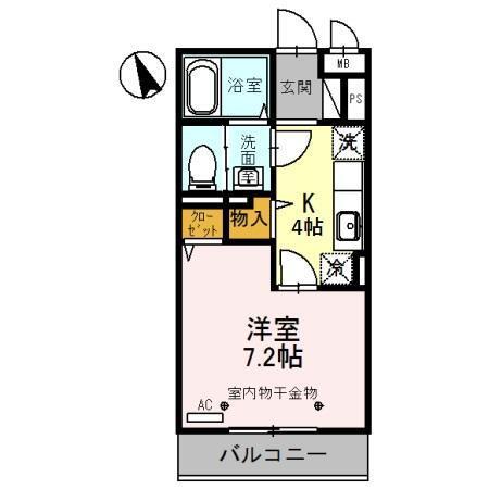 Ｃｏｃｏ上米島（307） 間取り図画像