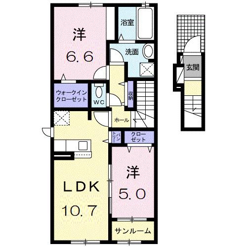 コート・エアリー（205） 間取り図画像
