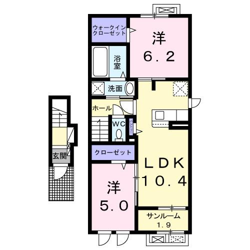 サイモンＴＨＲＥＥ（205） 間取り図画像