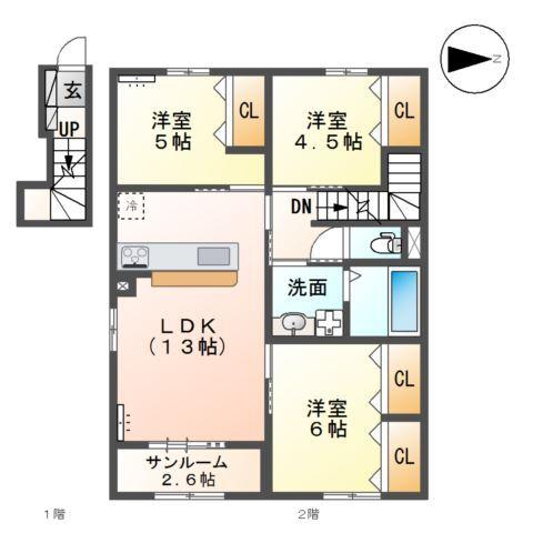  間取り図写真