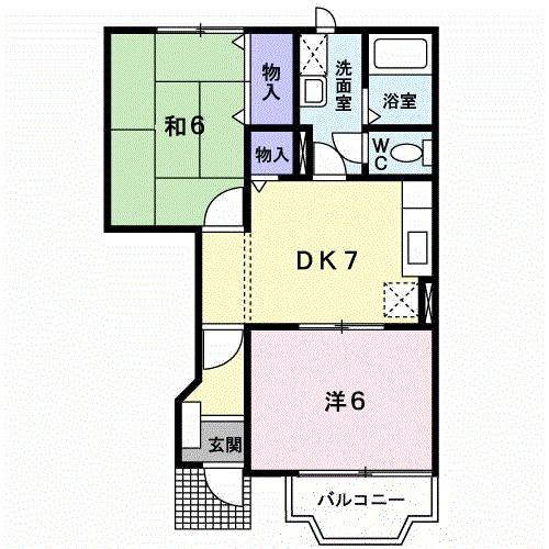 メゾンＪＥＲＲＹ（102） 間取り図画像