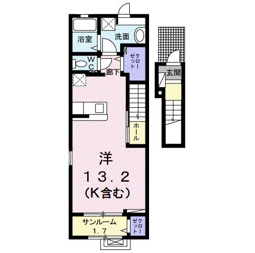 ノムラ・シュロスＢ（205） 間取り図画像