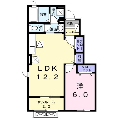 メゾンビュー（104） 間取り図画像