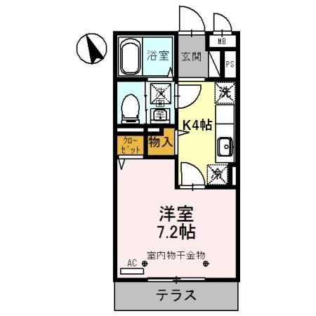 Ｃｏｃｏ上米島（108） 間取り図画像