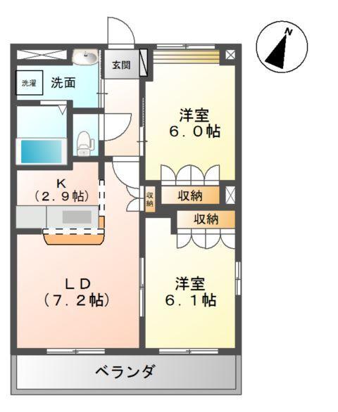 ツインクル・スターⅡ 間取り図画像