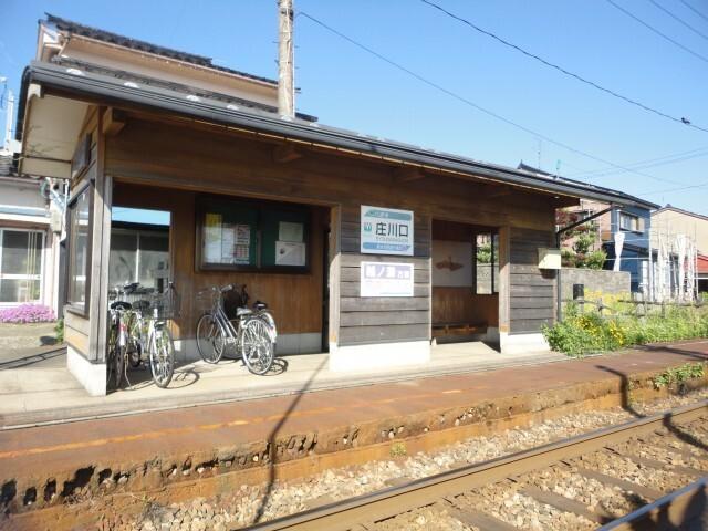 万葉線庄川口：900m
