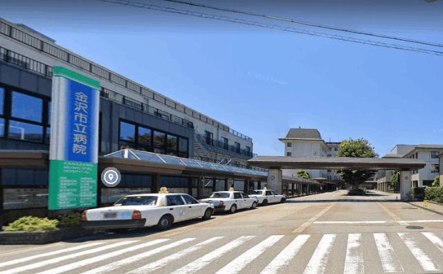 金沢市立病院：694m