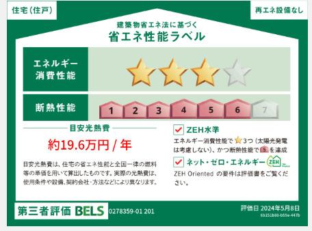 アイキューブ　上関（201） 省エネ性能表示ラベル