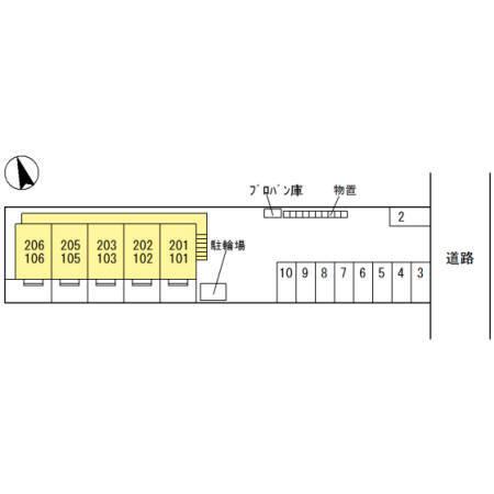 D-room下黒田（106） 駐車場