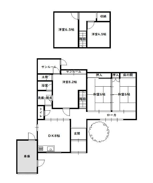 黒河邸 間取り図画像