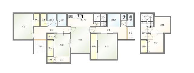 高岡市高美町売家 間取り図画像