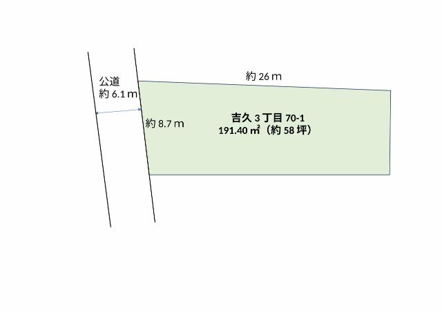 高岡市吉久3丁目売地 区画図