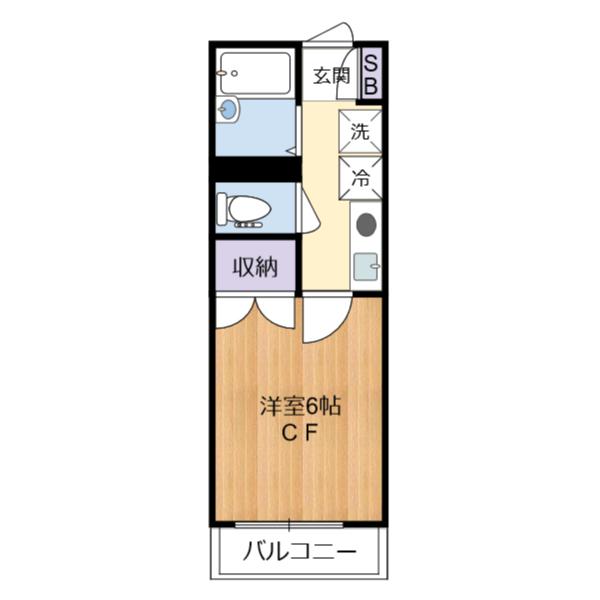 メゾンドポンヌフ（203） 間取り図画像