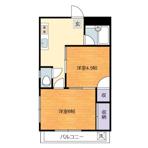 マークンコーポ（203） 間取り図画像