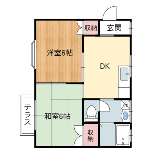 スカイハイツ 間取り図画像