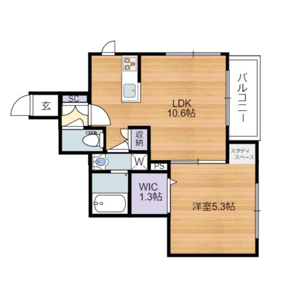 La Maison de soie（105） 間取り図画像