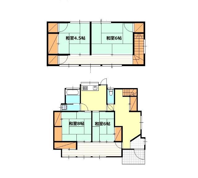 金川町戸建て 間取り図画像