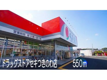 ドラッグストアセキつきのわ店：550m