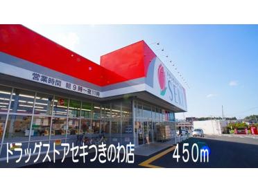 ドラッグストアセキつきのわ店：450m