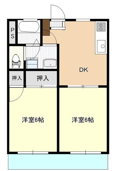 若松ハイツ（307） 間取り図画像