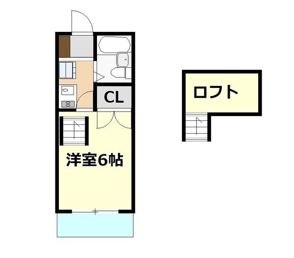 フジハイツ　嵐山（202） 間取り図画像