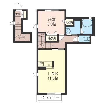リジェール　シャーメゾン（202） 間取り図画像