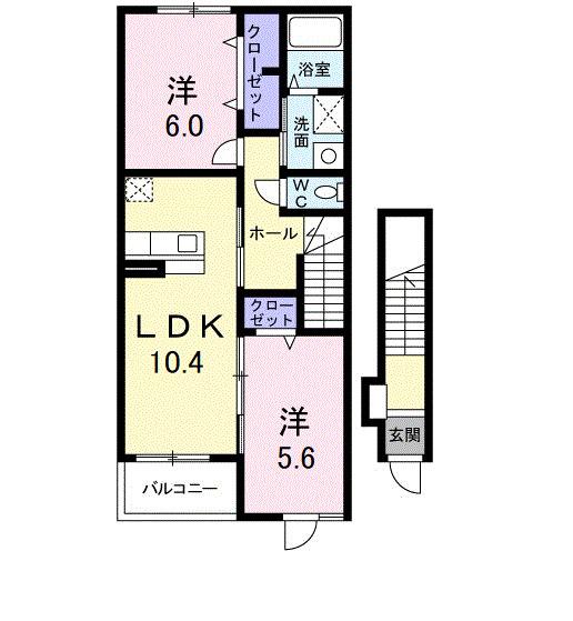ラフレシール（203） 間取り図画像