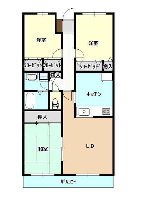 グリーンパレス（305） 間取り図画像