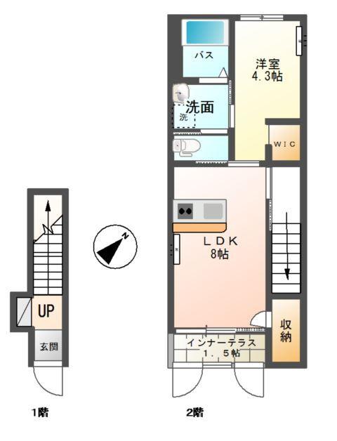 ウィステリアⅠ 間取り図画像