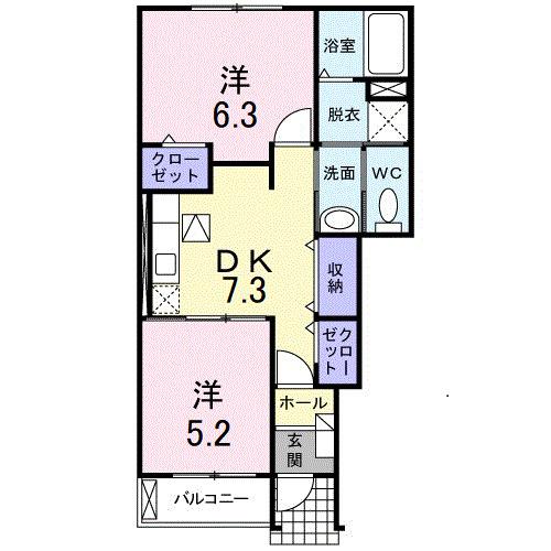 クラシオンＢ（103） 間取り図画像
