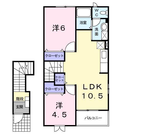 プリムヴェール（203） 間取り図画像