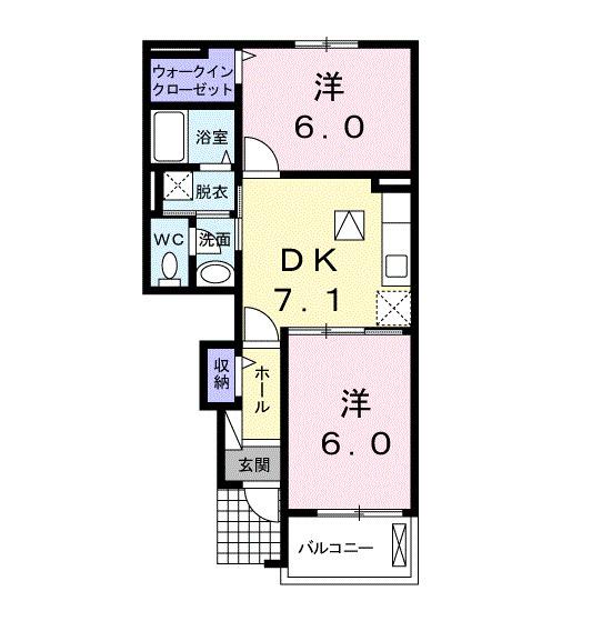セレーノＢ（102） 間取り図画像