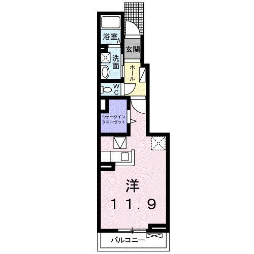 サンリバー（104） 間取り図画像