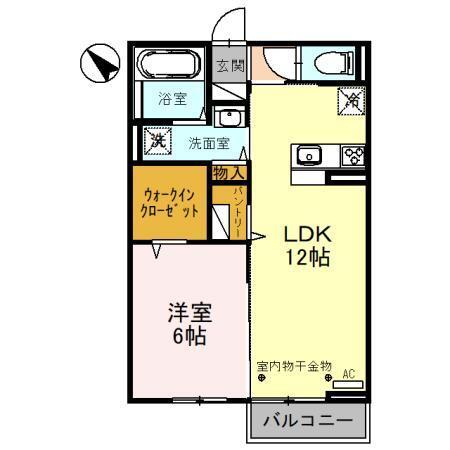 サクラソラ　Ａ（206） 間取り図画像