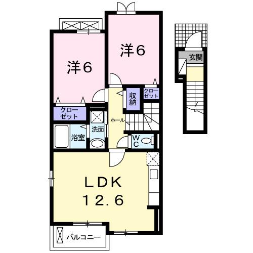 フローリッシュ（203） 間取り図画像
