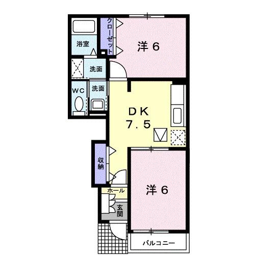 グリーン　クリスタル（103） 間取り図画像