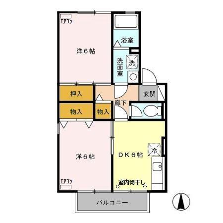 ハイカムール泉（A103） 間取り図画像