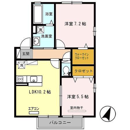 パドック　Ｃ（201） 間取り図画像
